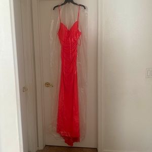 Orange/pink prom dress